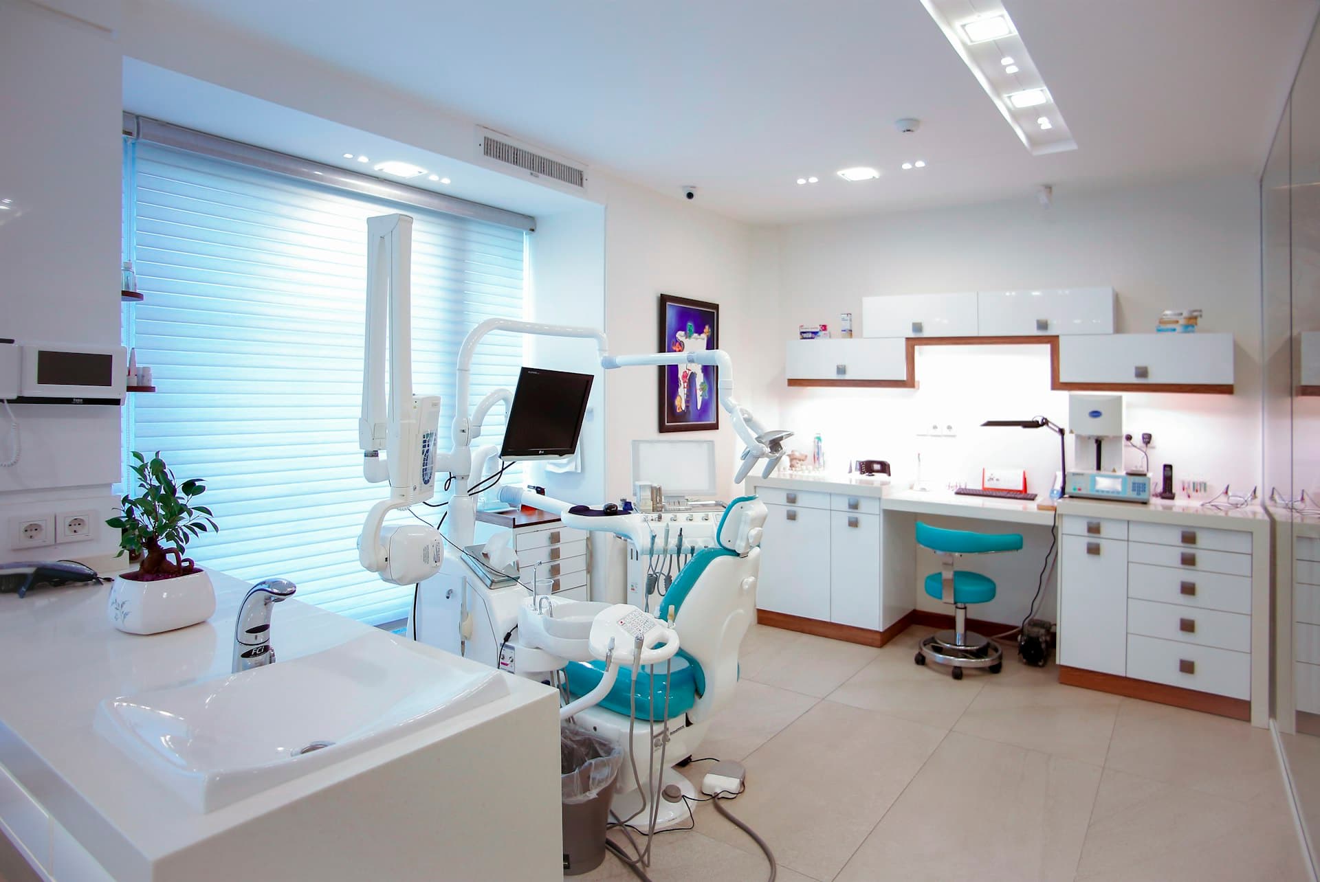 Veterinary exam room ready for pet care